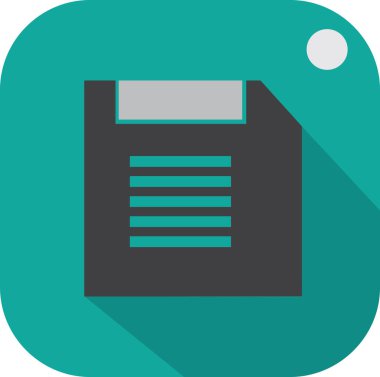 Disket etiketi, tasarım vektörü illüstrasyonu