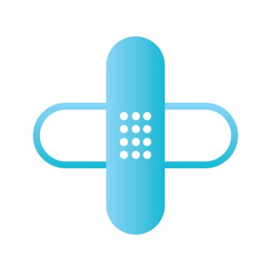 Bir yara bandı çizelgesinin vektör çizimi