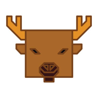 Bir atın vektör illüstrasyonu