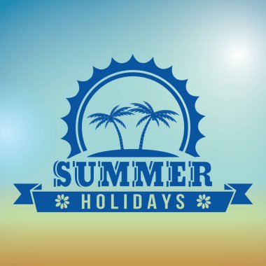 yaz tatili tasarımı, vektör illüstrasyon grafiği