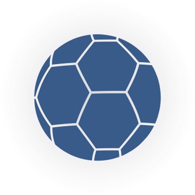 futbol düz simgesi, vektör illüstrasyonu