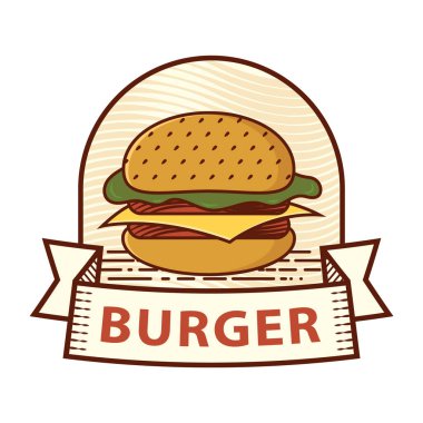 Fast food tasarımı, vektör illüstrasyon eps10 grafiği