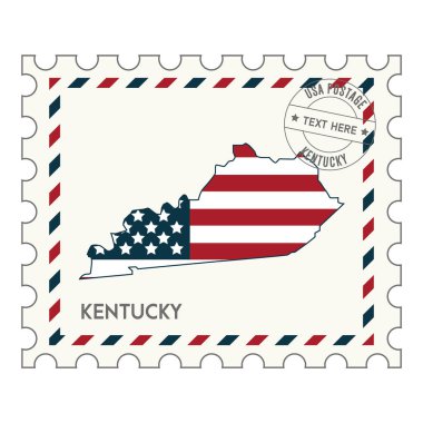 Güney Afrika bayrağıyla damgalanmış posta pulu