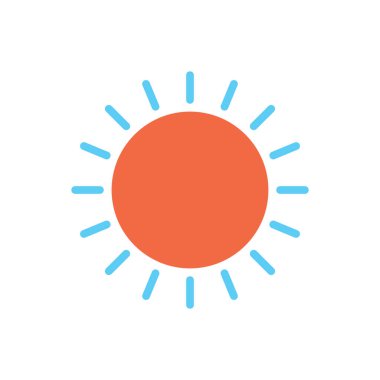 Güneş biçimlendirilmiş vektör illüstrasyonu