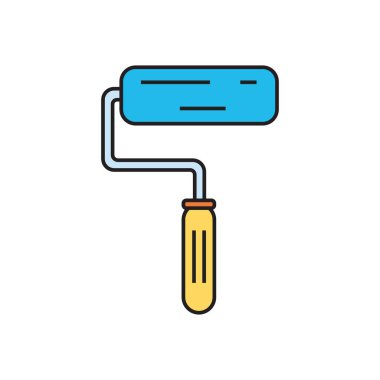 Boya silindiri biçimlendirilmiş vektör çizimi