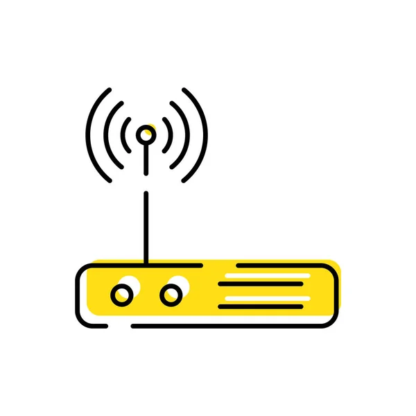 Icona Della Rete Wireless Illustrazione Vettoriale — Vettoriale Stock