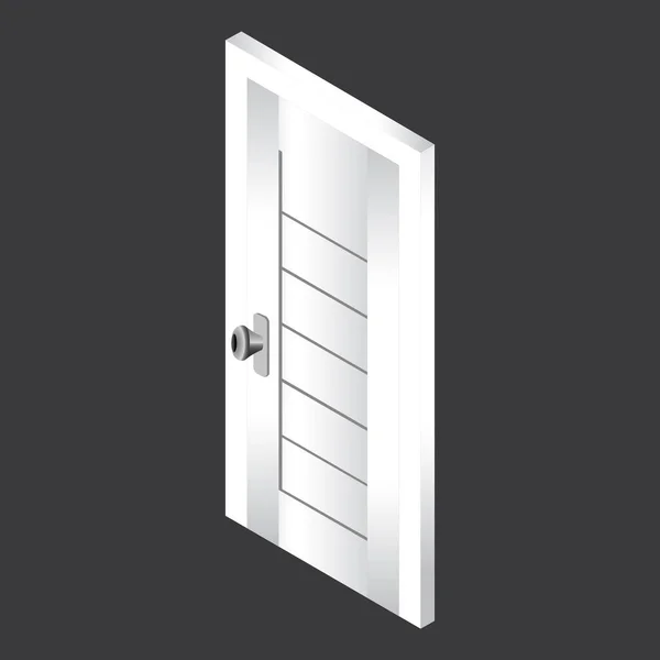 ドアの3Dレンダリング — ストックベクタ