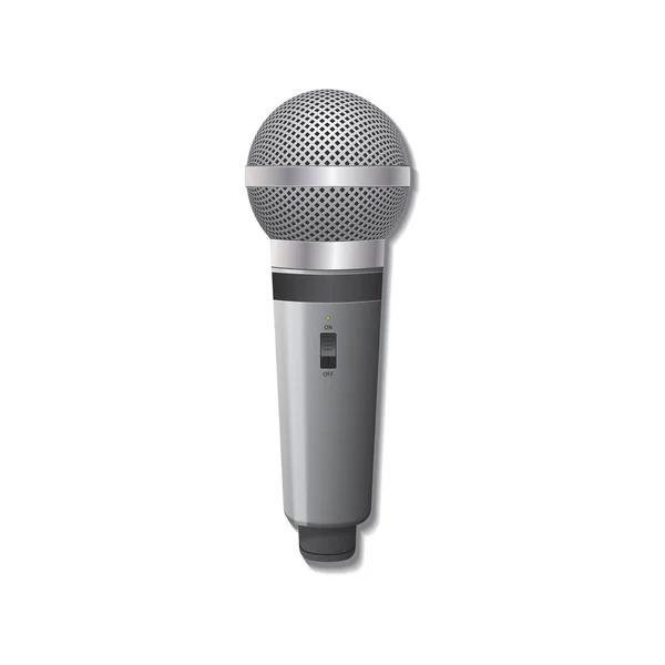 Microfono Illustrazione Vettoriale Progettazione — Vettoriale Stock