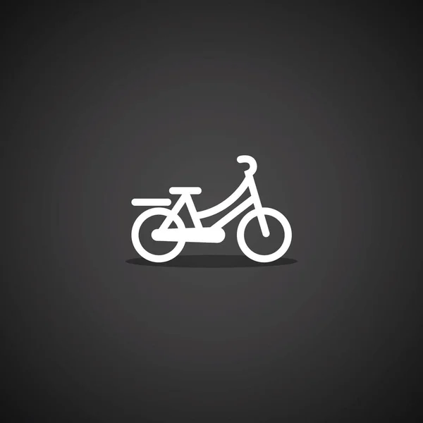 Векторная Иллюстрация Современной Иконы Велосипеда — стоковый вектор