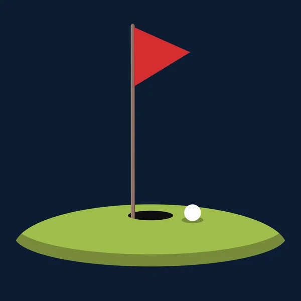 Etiqueta Del Golf Ilustración Colorida Del Vector — Vector de stock