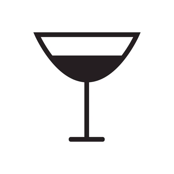 Wineglas Vektor Illustration Symbol — Stockvektor