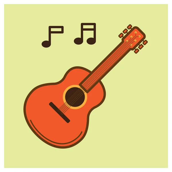 Vector Illustration Music Instrument Icon — Stock Vector