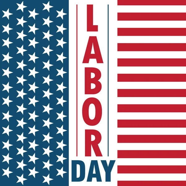 Labor Day Label Επίπεδη Εικονίδιο Διανυσματική Απεικόνιση — Διανυσματικό Αρχείο