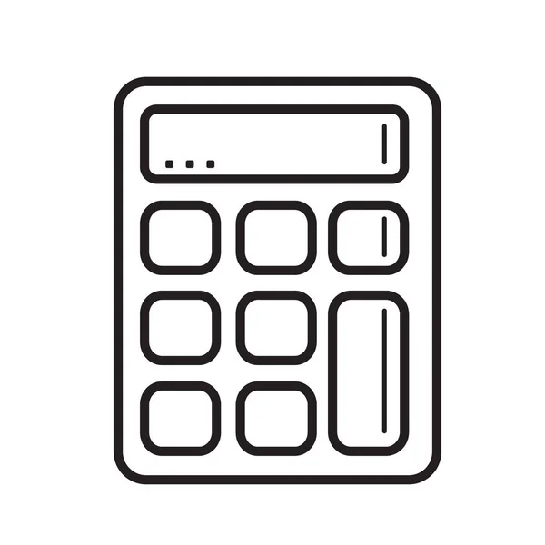 Une Calculatrice Illustration Vectorielle — Image vectorielle