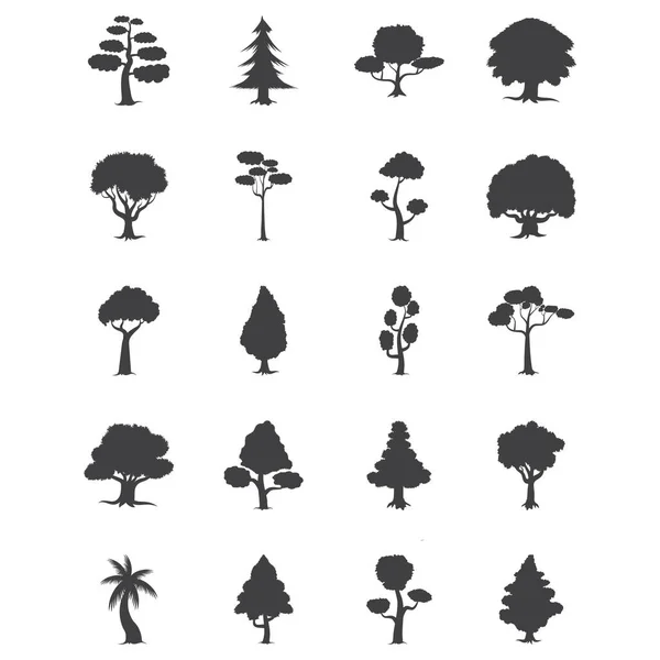 Ícone Árvore Ilustração Vetorial Estilizada — Vetor de Stock