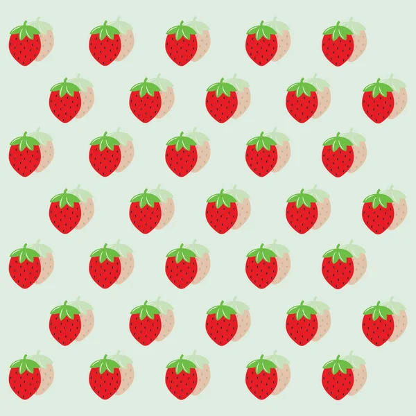 草莓背景风格化病媒图解 — 图库矢量图片