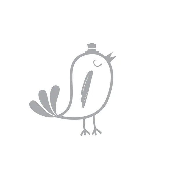 Ein Vogel Flaches Symbol Vektorillustration — Stockvektor