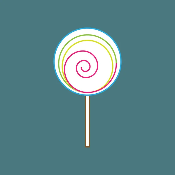 Lollipop Stiliserade Vektor Illustration — Stock vektor