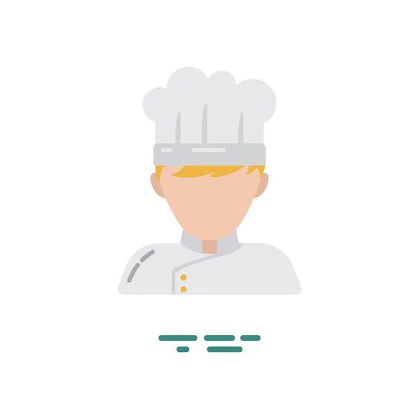 Icône Chef Illustration Vectorielle — Image vectorielle