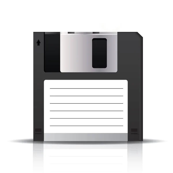 Icona Illustrazione Vettoriale Del Disco Floppy — Vettoriale Stock