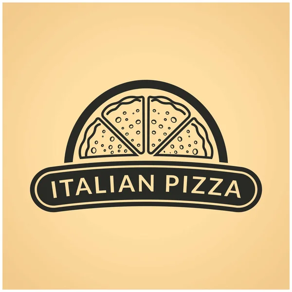 Vector Logo Pizza — Stock Vector