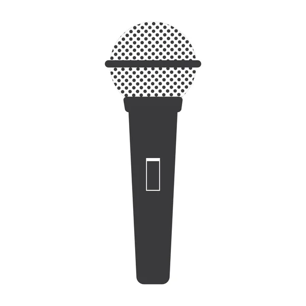 Icona Del Microfono Illustrazione Vettoriale — Vettoriale Stock
