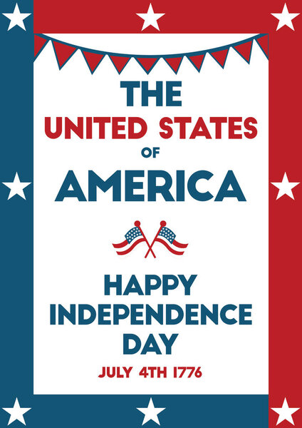vector illustration of a background for independence day