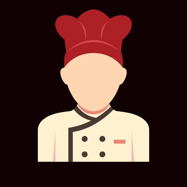 Design Ilustração Vetor Personagem Avatar Chef — Vetor de Stock