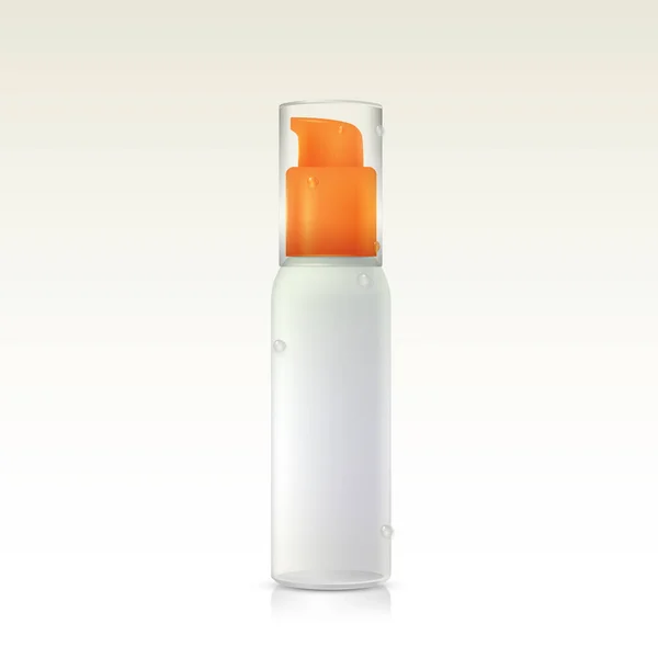 白色背景的化妆品瓶 — 图库矢量图片