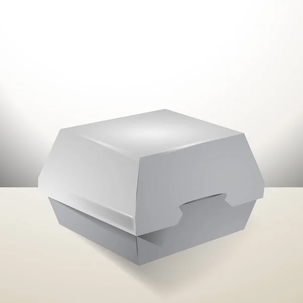 White Box Icon Vektor — Stockvektor