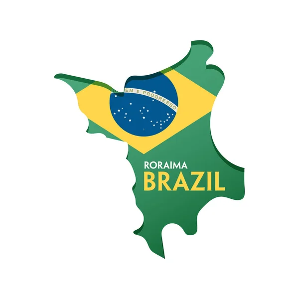 Σημαία Brazil Και Διανυσματική Απεικόνιση — Διανυσματικό Αρχείο