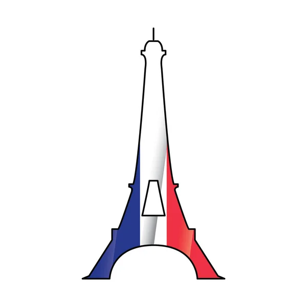 Francouzská Ikona Vektorové Ilustrace Pozadí — Stockový vektor