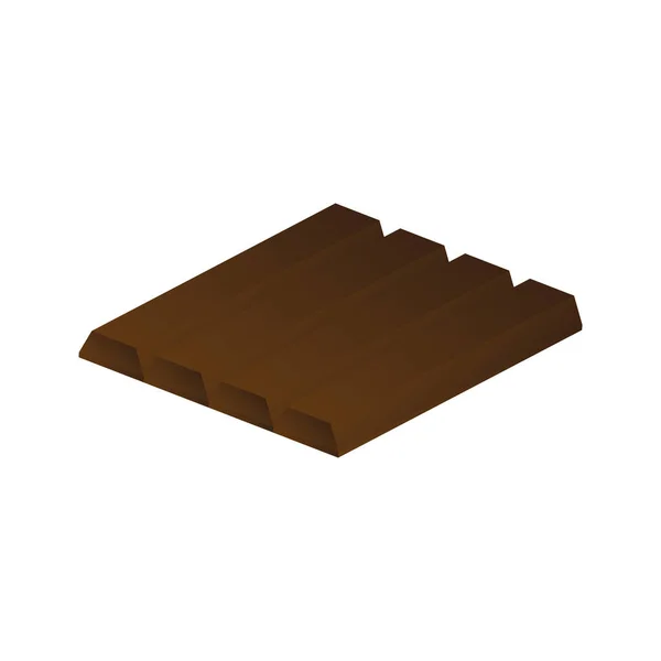 Chocolate Bar Vector Illustration — Stock Vector