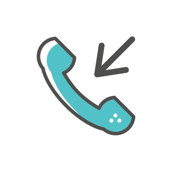 Telefon Symbol Vektorillustration — Stockvektor