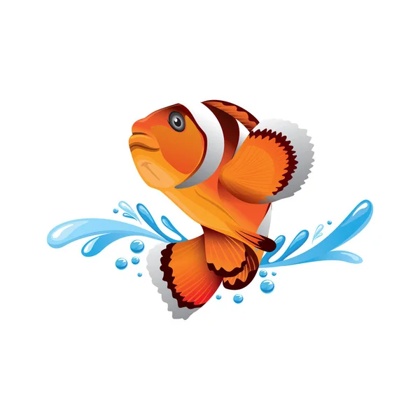 Clownfish Дизайн Векторная Иллюстрация — стоковый вектор