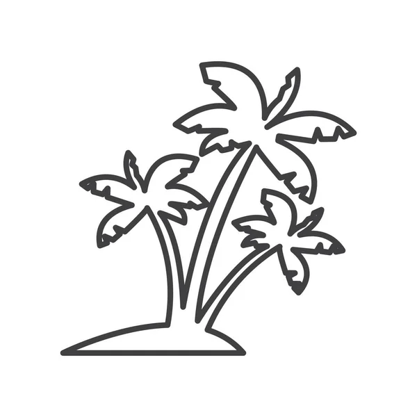 Ikona Drzewa Stylizowany Wektor Ilustracji — Wektor stockowy
