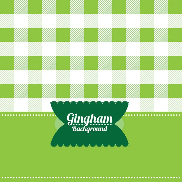 Gingham Sfondo Stilizzato Vettoriale Illustrazione — Vettoriale Stock