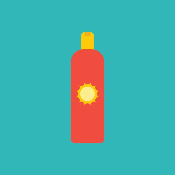 Illustrazione Vettoriale Icona Solare Estiva — Vettoriale Stock
