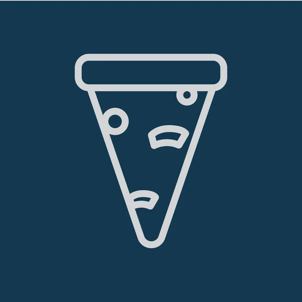 Pizza Szelet Vektor Illusztráció — Stock Vector