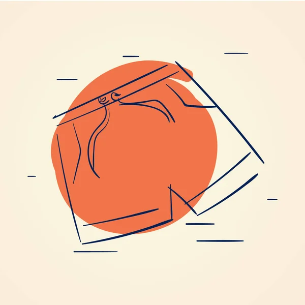 Διανυσματική Απεικόνιση Ενός Λογότυπου Του Εγκεφάλου — Διανυσματικό Αρχείο