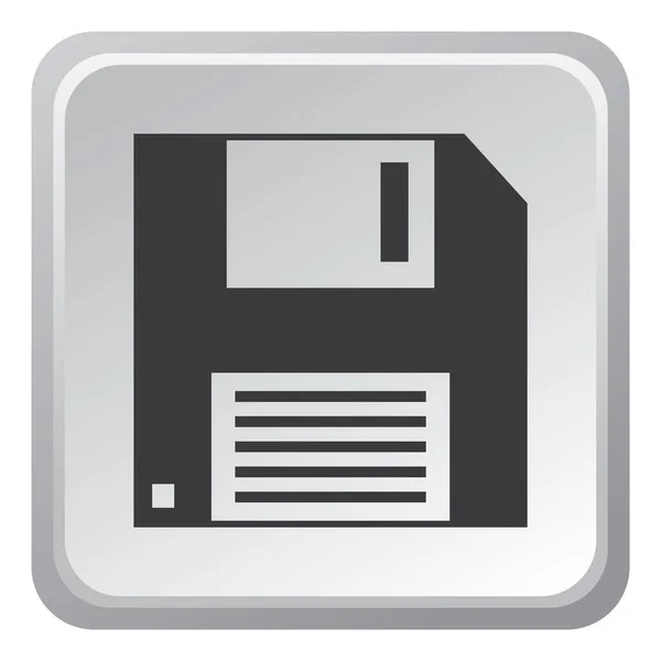Vector Illustration Floppy Disk — Stock Vector