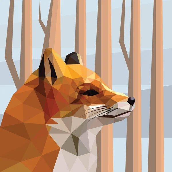 Fox Ilustración Vectorial Estilizada — Archivo Imágenes Vectoriales