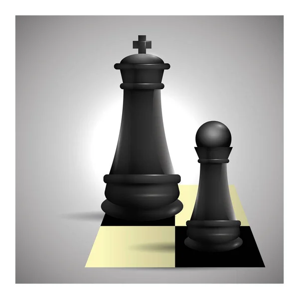 Vector Illustration Chess Board — Stock Vector
