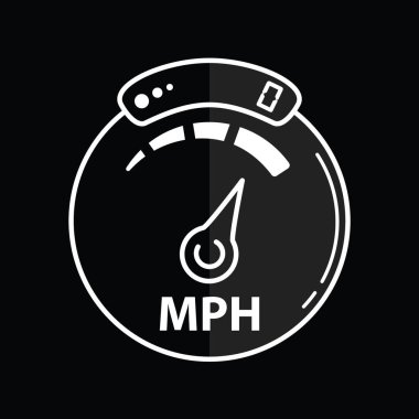 hız göstergesi simgesi, vektör gösterimi