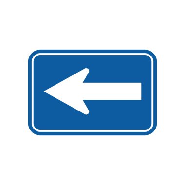 Bir yol simgesinin vektör illüstrasyonu