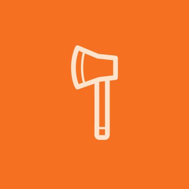 Axe biçimlendirilmiş vektör illüstrasyonu