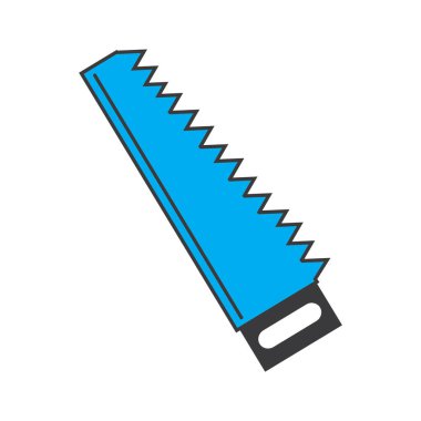 Testere modern simgesinin vektör illüstrasyonu