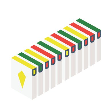 Renkli piyano simgesinin vektör illüstrasyonu