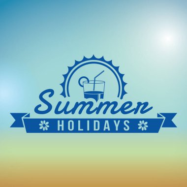 yaz tatili vektör logosu