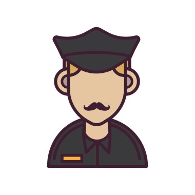 Avatar kişi tasarımı, vektör illüstrasyon eps10 grafiği